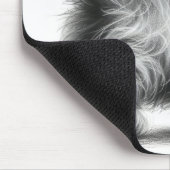 Tapis De Souris Croquis de chaton en blanc (Coin)