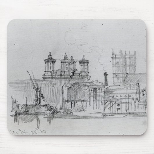 Tapis De Souris Croquis de Westminster, 1860 (Devant)