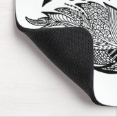 Tapis De Souris Croquis inspiré des plumes (Coin)