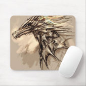 Tapis De Souris Croquis Mousepad de dragon (Avec souris)