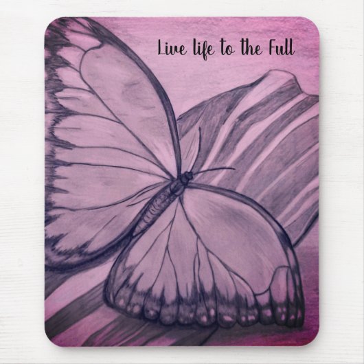 Tapis De Souris Croquis papillon (Devant)