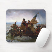 Tapis De Souris Crossing Delaware 1776 : Général George Washington (Avec souris)