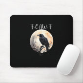 Tapis De Souris Crow F-Caw-F Funny Bird Aesthetic Casual (Avec souris)