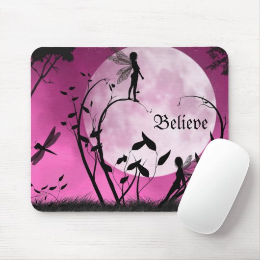 Tapis De Souris Croyez en fées Mousepad (Avec souris)