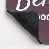 Tapis De Souris Croyez en les bonnes choses Cassis violet & blanc (Coin)