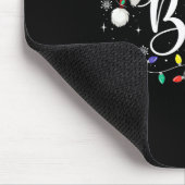 Tapis De Souris Croyez Noël Lumières Rouge Noël Chapeau Noël Famil (Coin)