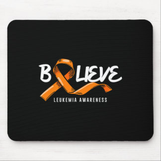 Tapis De Souris Croyez Orange Ribbon Leukemia Cancer du Sang