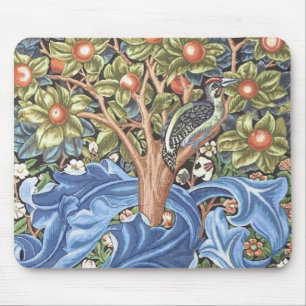 Tapis De Souris Cru floral de tapisserie de pivert de William