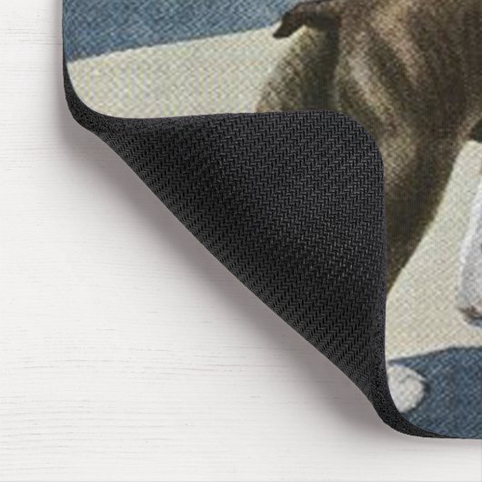 Tapis De Souris Cru Mousepad de Boston Terrier (Coin)