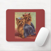 Tapis De Souris Cru Mousepad de Yorkshire Terrier (Avec souris)