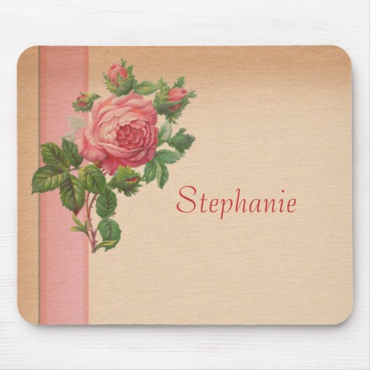 Tapis De Souris Cru Mousepad rose (Devant)