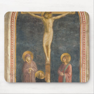 Tapis De Souris Crucifixion avec la Vierge, solides solubles. John