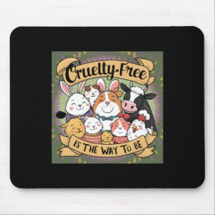 Tapis De Souris Cruelty Free Est La Façon D'Être Sticker