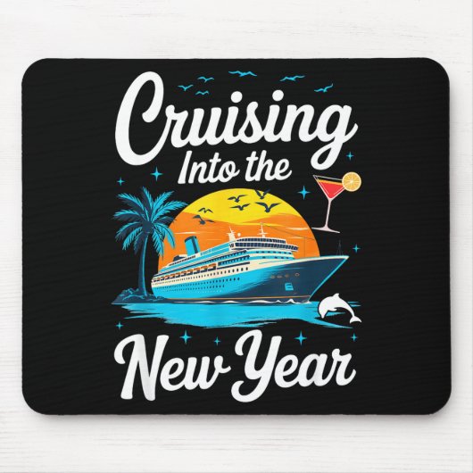 Tapis De Souris Cruising Into 2026 New Years Eve Party Matching Fa (Devant)