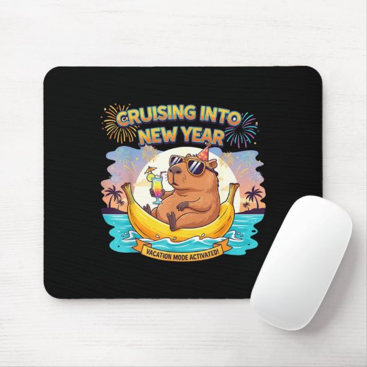 Tapis De Souris Cruising Into 2026 New Years Eve Party Matching Fa (Avec souris)
