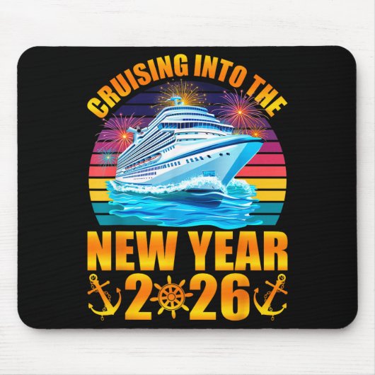 Tapis De Souris Cruising Into The New Year 2026 Cruise New Years E (Devant)
