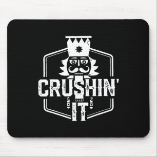 Tapis De Souris Crushin' It Nutcracker Nuque Noël Joyeux Noël P