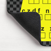 Tapis De Souris Cryptogramme jaune (Coin)