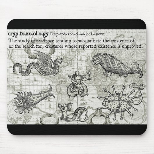 Tapis De Souris Cryptozoology antique Mousepad (Devant)