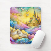 Tapis De Souris ~Crystal Castle Nuages Kittens ~ Mousepad (Avec souris)