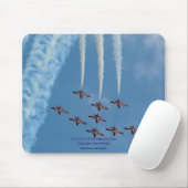 Tapis De Souris CT-114 Tutor Snowbirds Jets subsoniques Mousepad (Avec souris)