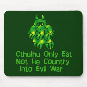Tapis De Souris Cthulhu mange seulement