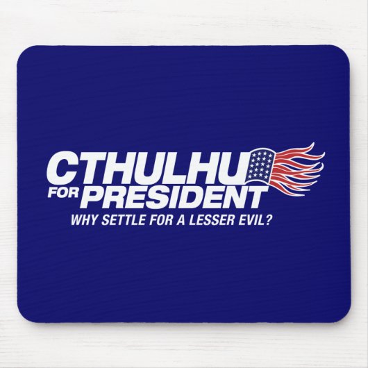 Tapis De Souris cthulhu pour le président - pourquoi banc à (Devant)