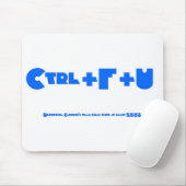 Tapis De Souris CTRL+F+Blanc d'U (Avec souris)