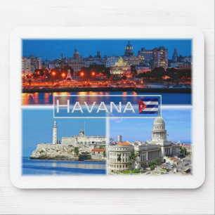 Tapis De Souris CU Cuba - La Havane - Château de Morro -