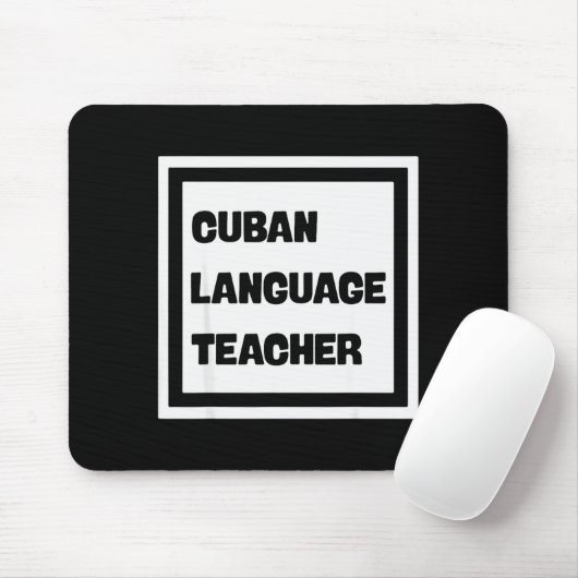 Tapis De Souris Cuban Language Teacher  (Avec souris)