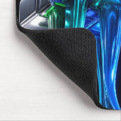 Tapis De Souris Cube de puzzle chromé futuriste (Coin)