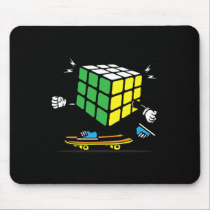 Tapis De Souris Cube de sciences de puzzle skateboard Kawaii skate