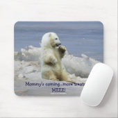 Tapis De Souris Cube Ours Polaire & Glace Arctique Drôle Mousepad (Avec souris)