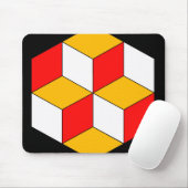 Tapis De Souris cubes 3d (Avec souris)
