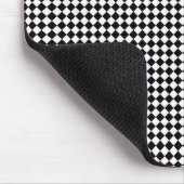 Tapis De Souris Cubes Abstraits noir et blanc rayé (Coin)