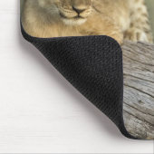 Tapis De Souris Cubes de lion sur le journal (Coin)