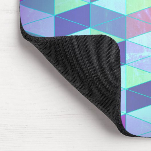 Tapis De Souris Cubes en triangles Motif géométrique (Coin)