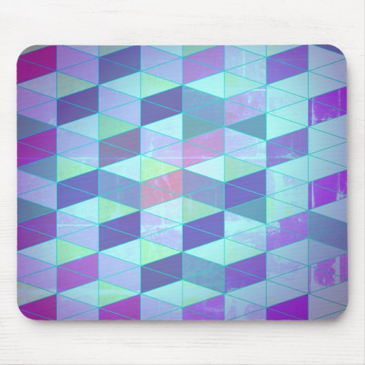 Tapis De Souris Cubes en triangles Motif géométrique (Devant)