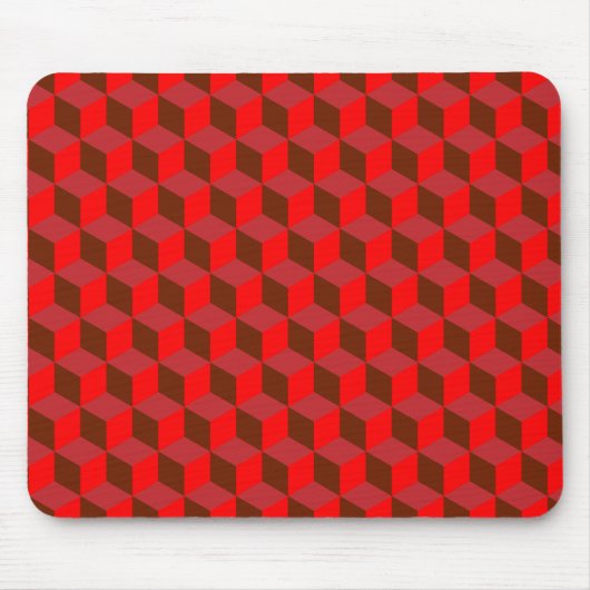 Tapis De Souris Cubes rouges (Devant)