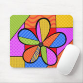 Tapis De Souris Cubisme Whimsical Flower Pad (Avec souris)