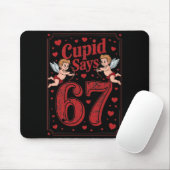 Tapis De Souris Cud Says 67 Funny 6 7 Valentine Couple Matching Si (Avec souris)