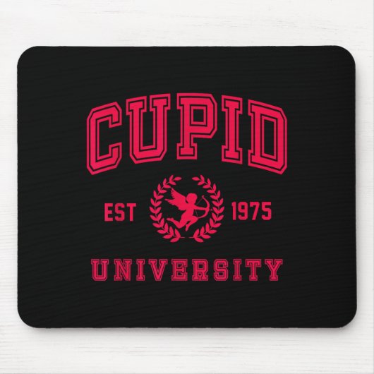 Tapis De Souris Cud University Cute Cherub Valentines Day Crest (Devant)