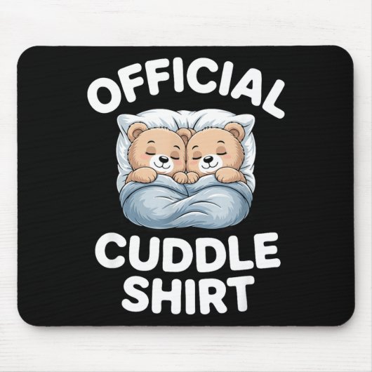 Tapis De Souris Cuddle Shirt Cute Teddy Bear Sleepwear (Devant)
