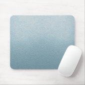 Tapis De Souris Cuir bleu pastel (Avec souris)