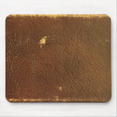 Tapis De Souris Cuir Brown Rustique Faux (Devant)