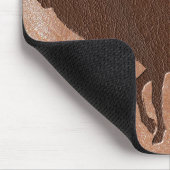 Tapis De Souris Cuir de relief d'élans (Coin)