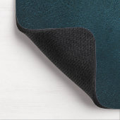 Tapis De Souris Cuir vert élégant, Monogramme (Coin)