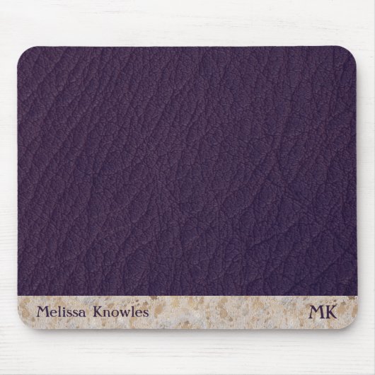 Tapis De Souris Cuir Violet (Devant)