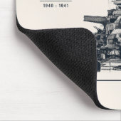 Tapis de souris cuirassé Bismarck (Coin)