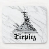 Tapis de souris cuirassé Tirpitz (Devant)